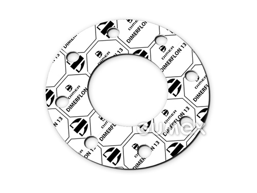 Teflonová deska DIMERFLON 13, tloušťka 2mm, 1500x1500mm, 85bar, PTFE, +260°C, bílá